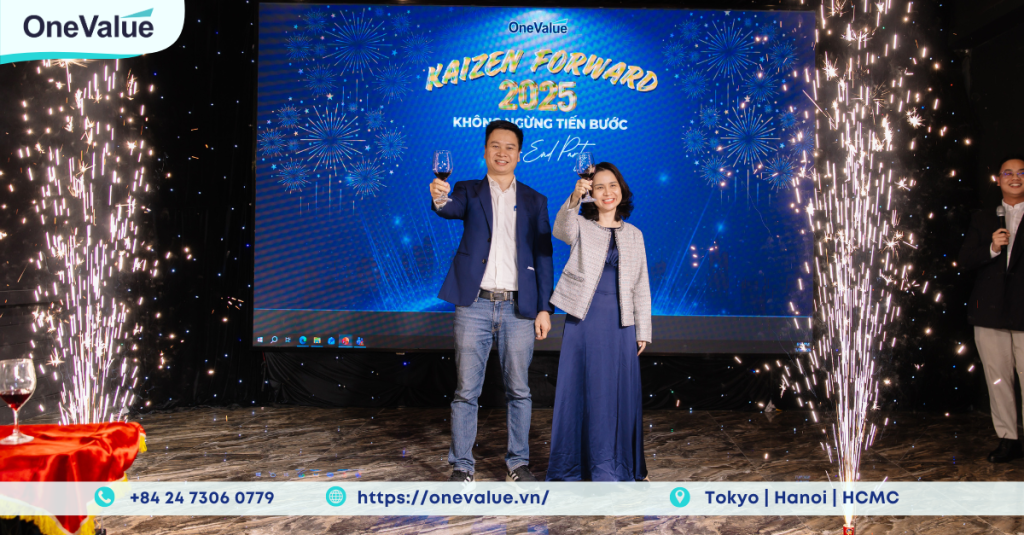 sự hiện diện của Ban lãnh đạo: CEO Phi Hoa (Founder ONE-VALUE), ông Nguyễn Phi Huân - Phó Giám đốc ONE-VALUE Việt Nam