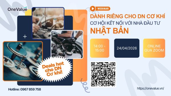 Dành riêng cho DN cơ khí – Cơ hội kết nối với nhà đầu tư Nhật Bản