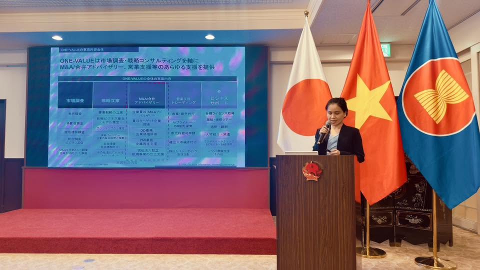 CEO Phi Hoa của ONE-VALUE làm diễn giả tại Hội thảo Cơ hội Đầu tư Kinh doanh Việt Nam – Nhật Bản do Đại sứ quán Việt Nam tại Nhật Bản tổ chức