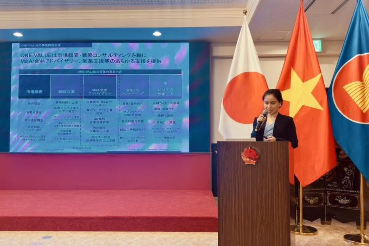 CEO Phi Hoa của ONE-VALUE làm diễn giả tại Hội thảo Cơ hội Đầu tư Kinh doanh Việt Nam – Nhật Bản do Đại sứ quán Việt Nam tại Nhật Bản tổ chức