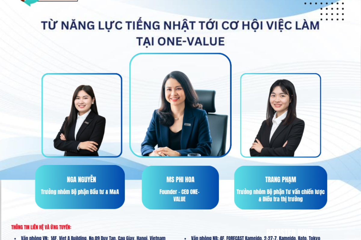 Recap Webinar “Từ năng lực tiếng Nhật tới cơ hội nghề nghiệp tại ONE‑VALUE”